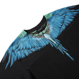 Marcelo Burlon T Shirt MB Jungle Blue Wings Seamless Printing Men and Women Same Style