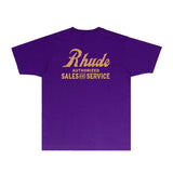 Rhude T Shirts Printed Trendy Pure Cotton