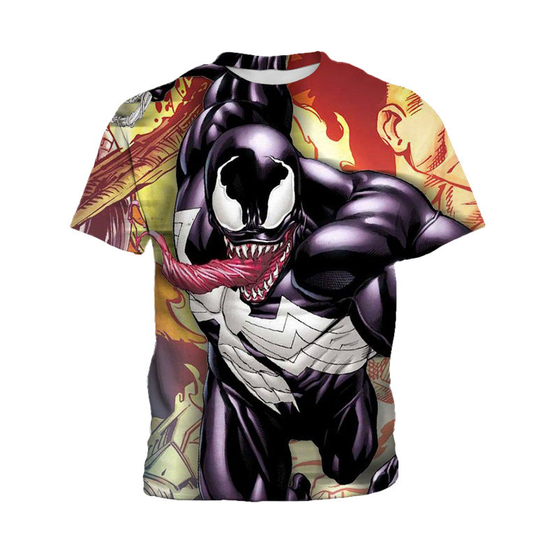 Marvel T Shirt Men's Short Sleeve Printed T-shirt Casual Fashion