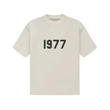 Fog Essentials T shirt Flocking Logo '1977' Loose T shirt