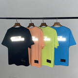 We11 Done T Shirts Reflective Printing Oversize Loose Couple