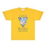 Casablanca T Shirts Fashion Print Street