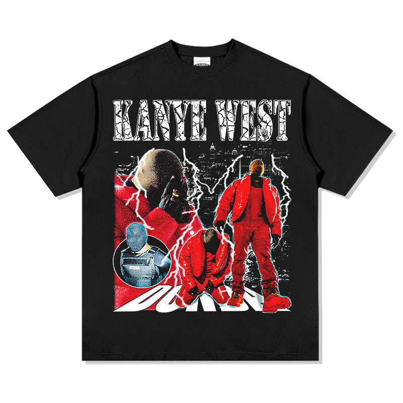 Kanye West red jacket T-shirt