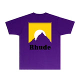 Rhude T Shirts Printed Trendy Pure Cotton
