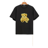 We11 Done T Shirts Cartoon Bear Badge Printed Oversize Loose Couple