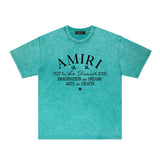 Amiri Washed Distressed T Shirt Printed Trendy Pure Cotton