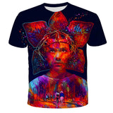 Stranger Things T Shirt Summer Short Sleeve 3D Digital Printed Loose T-shirt Top