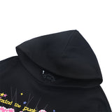 Sp5der Hoodie Cobweb Puff Print Pure Cotton