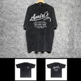 Amiri washed t-shirt fracture printing