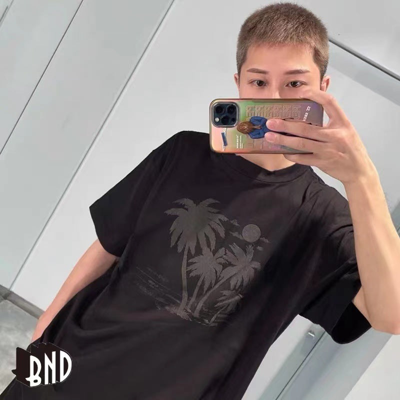 Palm Angels T Shirts Printed Short Sleeve T-shirt Men and Women Half Sleeve