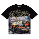 Godspeed T Shirts Atlanta Supercar Printed Cotton Casual Short Sleeve Men and Women