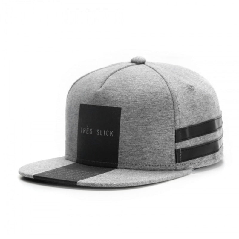 Trendy flat brimmed hat tres slick cap summer