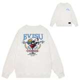 Evisu Sweatshirts Fashion Loose Unisex Sweatshirts