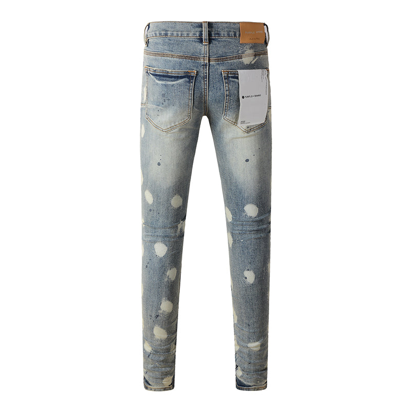 Purple Brand Jeans Pure Cotton High Street Trend #9092
