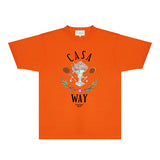 Casablanca T Shirts Fashion Print Street