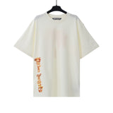 Palm Angels T Shirts Flame Palm Alphabet Short Sleeve T-Shirt