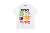 Cpfm T Shirt Hip Hop Letter Smiley Face Printed Men's Short Sleeve T-shirt