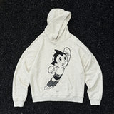 Mens Vintage T-Shirts printed fleece hooded sweater vintage