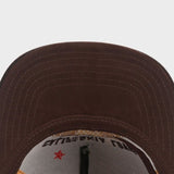 Trendy flat brimmed hat suede cartoon bear