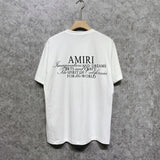 Amiri t shirts hollywood artistic font print short sleeve tee