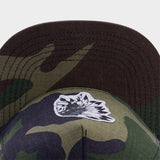 Trendy flat brimmed hat camouflage