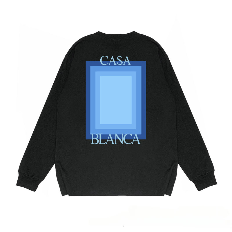 Casablanca Long sleeve T-shirt Portal Printed Cotton Crew Neck