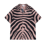 Rhude T Shirt Zebra Letter Embroidery Casual Short Sleeve Shirt, Shorts