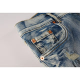 Purple Brand Jeans Pure Cotton High Street Trend #9050