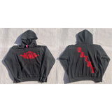 Mens Vintage T-Shirts Saint Michael American Wash Casual Hooded Sweater