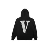 Vlone Hoodie Autumn and Winter Hot Silver Big V Letter