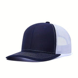 Trendy flat brimmed hat sunshade net hat