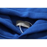 Kanye West Sunday Service Hoodie Vintage Klein Blue Hooded Sweater Stars Printing Plus Velvet