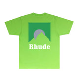 Rhude T Shirts Printed Trendy Pure Cotton