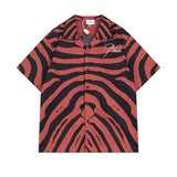 Rhude T Shirt Zebra Letter Embroidery Casual Short Sleeve Shirt, Shorts