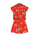 Denim Tears T shirt & Shorts 2 Piece Set Button cardigan woven