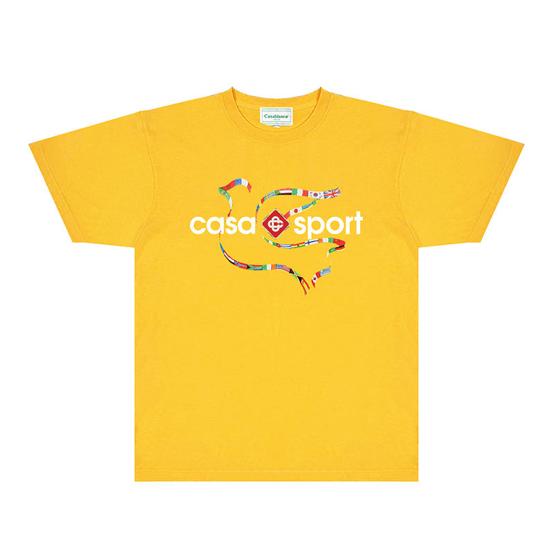 Casablanca T Shirts Fashion Print Street