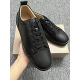 Louboutin-style red bottom shoes european station cl rivet shoes casual sneakers sneakers fashioneasiest for match loafers genuine leather shoes
