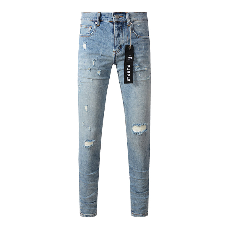 Purple Brand Jeans Pure Cotton High Street Trend #9075