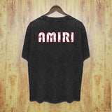 Amiri Washed Distressed T Shirt Printed Trendy Pure Cotton