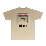 Rhude T Shirts Printed Trendy Pure Cotton