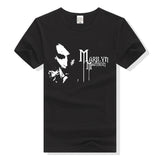 Marilyn Manson T Shirt Printed Short Sleeve Loose