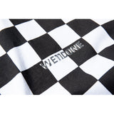 We11 Done T Shirts Black and White Plaid T-shirt for Men and Women
