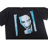 Marilyn Manson T Shirt Vintage Marilyn Mansonfog Distressed Men and Women Short Sleeve