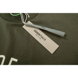Fog Essentials T Shirts Spring/Summer FOG Double Line Letter Print Crew Neck Short Sleeves