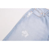 Gallery Dept Jeans hand-painted splash ink paint point matching denim trousers