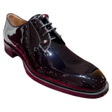 Louboutin-style red bottom shoes formal red bottom red inner cl patent leather derby shoes men's wedding shoes leather shoes banquet leather shoes shoes wang jiaer li xian