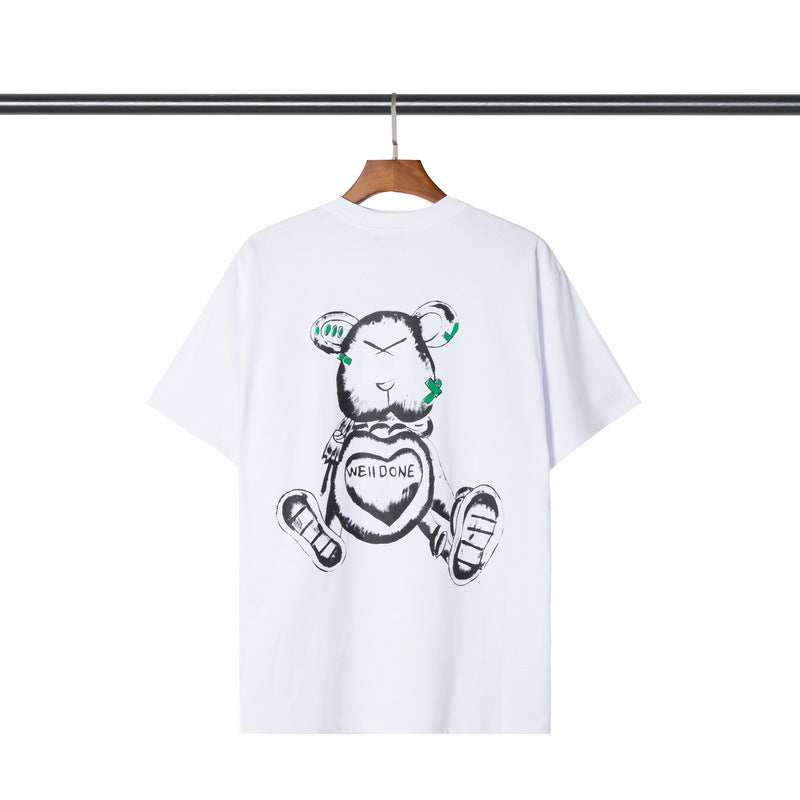 We11 Done T Shirts 小熊印花男女同款纯棉