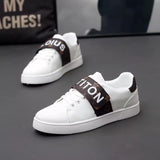 Louboutin-style red bottom shoes soft bottom leather red bottom cl magic lightweight men's shoes accessible luxury classytrendyprinting sneakers stain-resistant student pedals