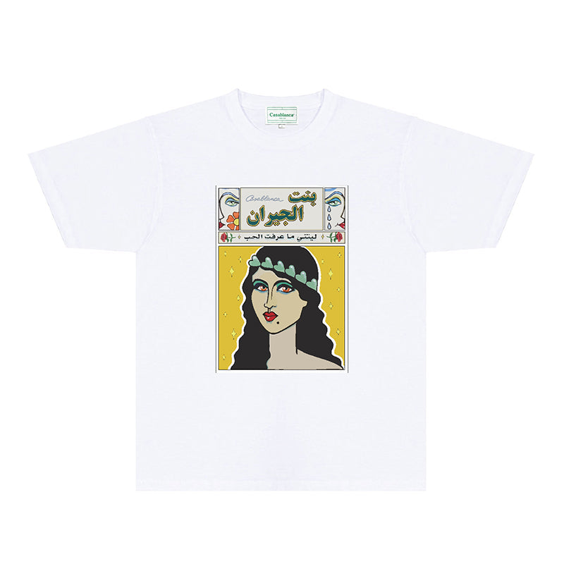 Casablanca T Shirts Fashion Print Street