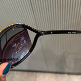 Trendy punk glasses retrocut out
